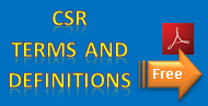 Corporate Social Responsibility key terms and definitions